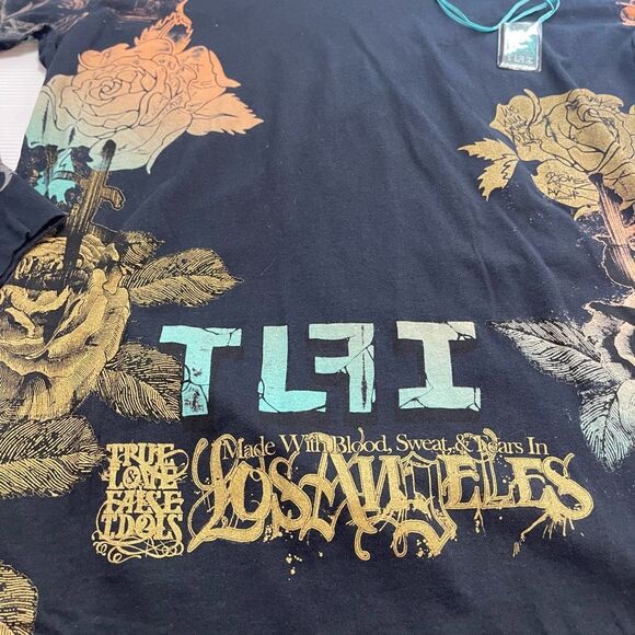 NWT True Love False Idols Black Long Sleeve Shirt Size Large New - Picture 7 of 13